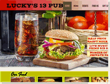 Tablet Screenshot of luckys13spearfish.com